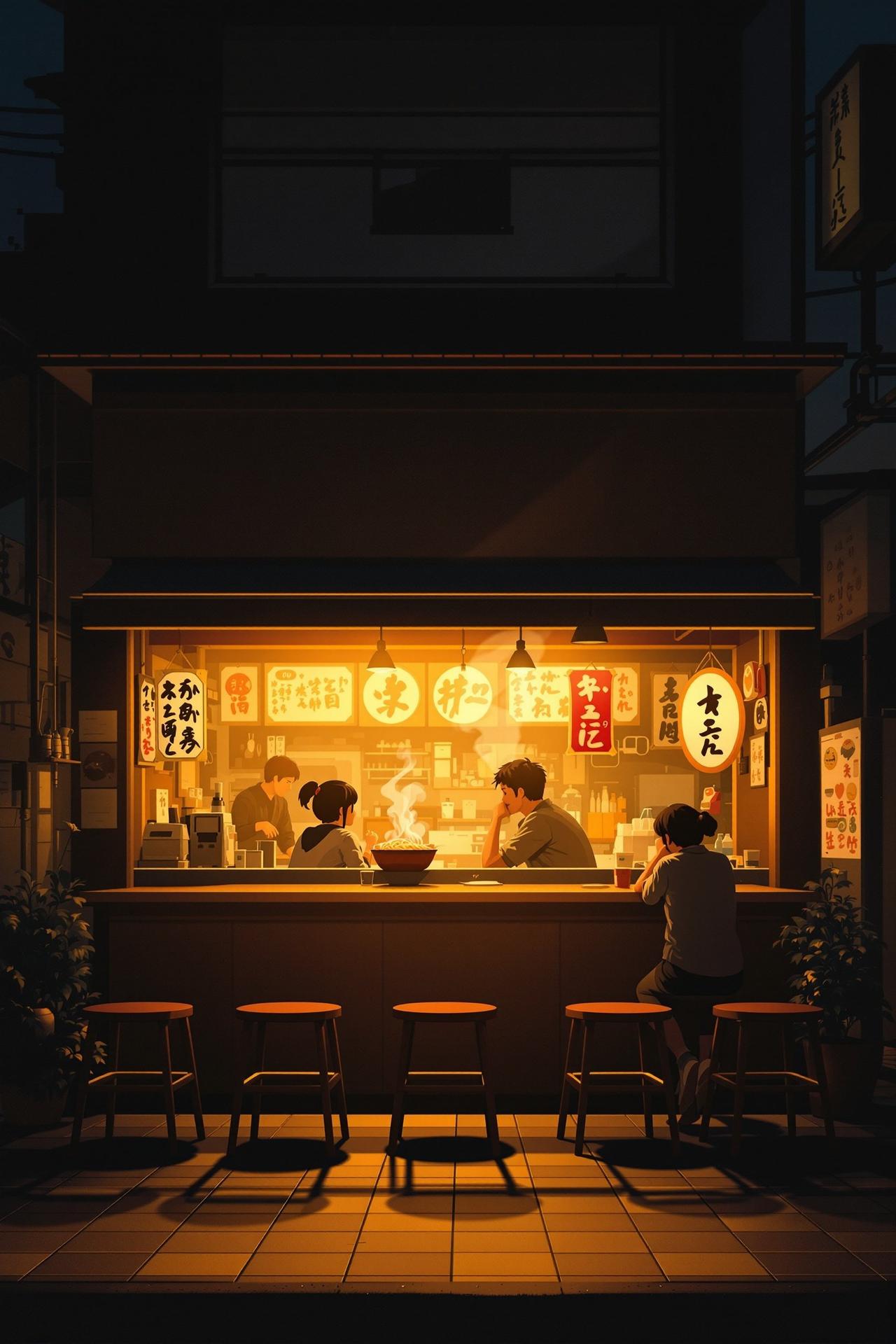 大师兄影院高分佳作电影《深夜食堂》高清海报，治愈系温情电影